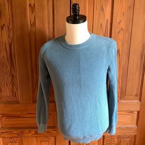 Sandro Paris Blue Crewneck Sweater 100% Cotton